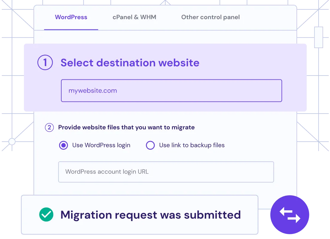 Bezplatná migrace webu WordPress